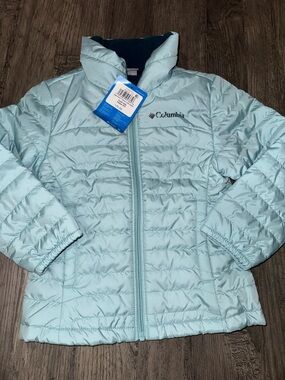 Columbia Girls' Mint Blue Quilted Packable Puffer Jacket